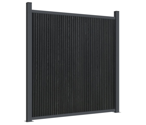 Žoga Panelis, Pelēks, 180X186 Cm, Wpc Vidaxl