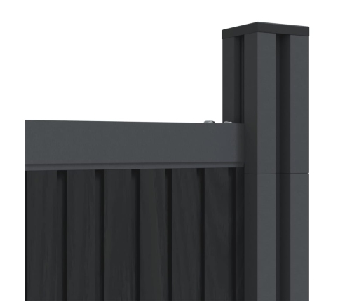 Žoga Panelis, Pelēks, 180X186 Cm, Wpc Vidaxl