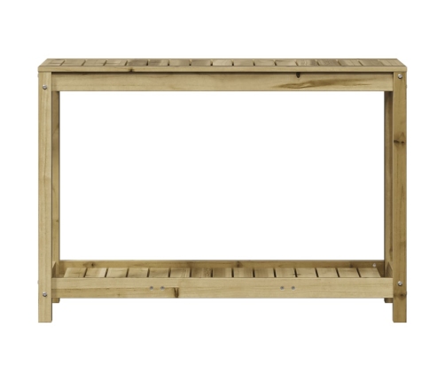 vidaXL stādīšanas galds ar plauktu, 108x35x75 cm, priedes masīvkoks
