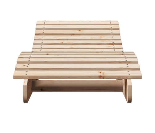 vidaXL sauļošanās zvilņi, 2 gab, 205x60x31,5 cm, priedes masīvkoks