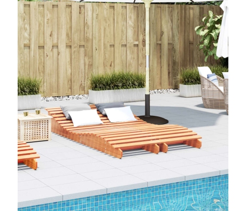 vidaXL sauļošanās zvilņi, 2 gab., vaska brūnas, 205x60x31,5 cm, priede