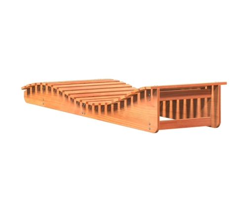 vidaXL sauļošanās zvilņi, 2 gab., vaska brūnas, 205x60x31,5 cm, priede