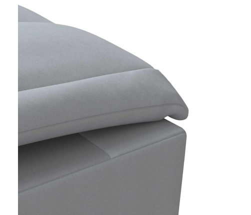 Zvilnis Ar Cilindra Formas Spilvenu, Gaiši Pelēks, Audums Vidaxl