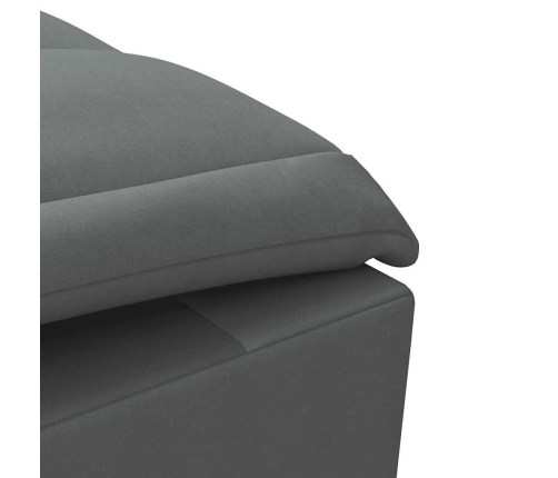 Zvilnis Ar Cilindra Formas Spilvenu, Tumši Pelēks, Audums Vidaxl