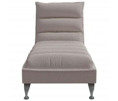 vidaXL zvilnis ar spilveniem, pelēkbrūns, audums