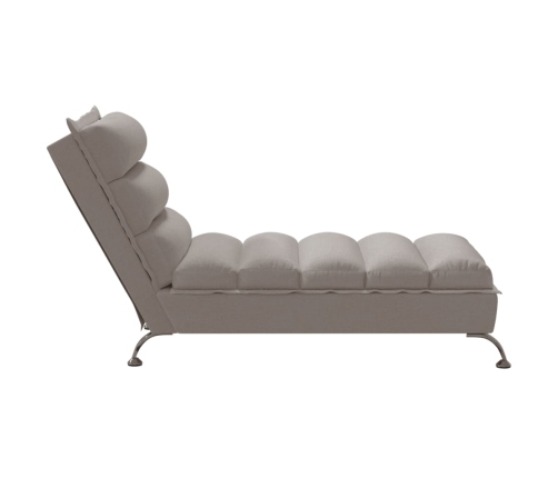 vidaXL zvilnis ar spilveniem, pelēkbrūns, audums