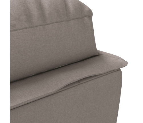 vidaXL zvilnis ar spilveniem, pelēkbrūns, audums