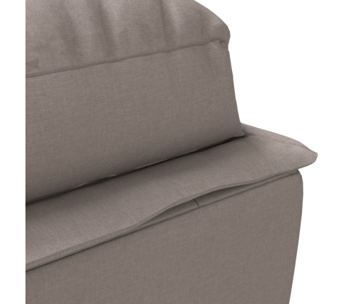 vidaXL zvilnis ar spilveniem, pelēkbrūns, audums