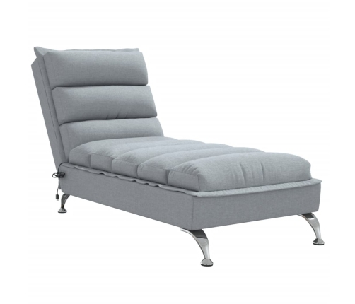 vidaXL zvilnis ar spilveniem, gaiši pelēks, audums