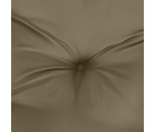 vidaXL dārza krēslu spilveni, 4 gab., pelēkbrūni, 120x50x7 cm, audums