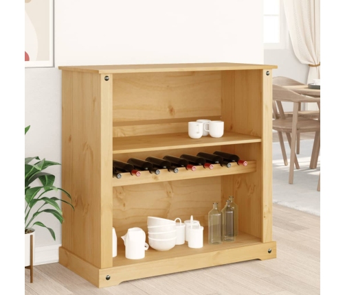vidaXL vīna skapītis Corona, 107,5x51x105,5 cm, priedes masīvkoks