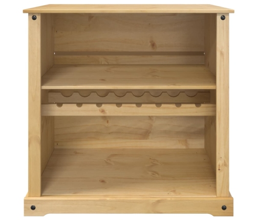 vidaXL vīna skapītis Corona, 107,5x51x105,5 cm, priedes masīvkoks