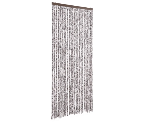 vidaXL kukaiņu aizkars, brūns un bēšs, 100x230 cm, šenils