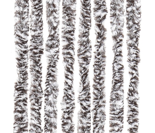 vidaXL kukaiņu aizkars, brūns un bēšs, 100x230 cm, šenils