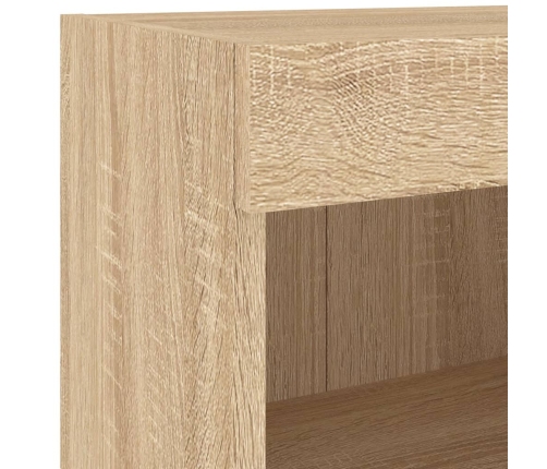 vidaXL TV sienas skapīši ar LED, 4 gab., koka krāsa