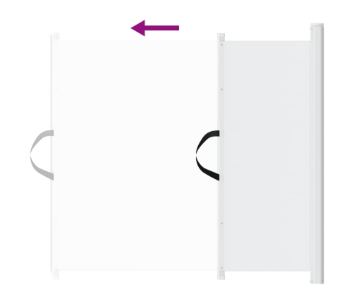 Izvelkami Bērnu Drošības Vārti Balti, 82,5X125 Cm Vidaxl