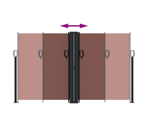 vidaXL izvelkams sānu aizslietnis, brūns, 140x1000 cm