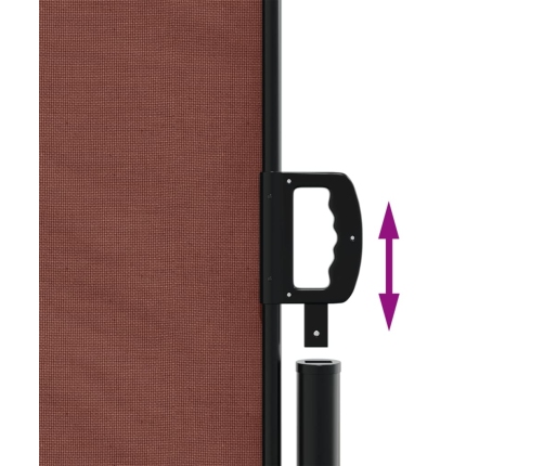 vidaXL izvelkams sānu aizslietnis, brūns, 140x1000 cm