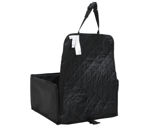 vidaXL suņu autokrēsliņš, melns, 45x45x25/55 cm