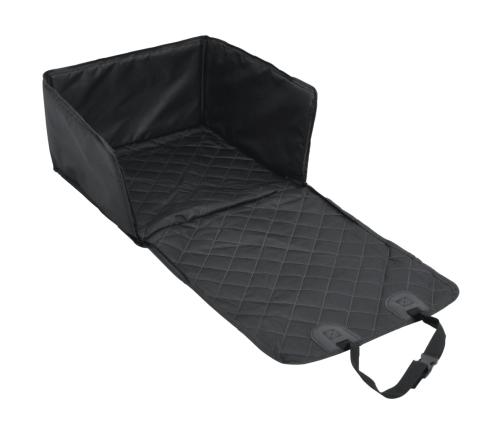 vidaXL suņu autokrēsliņš, melns, 45x45x25/55 cm