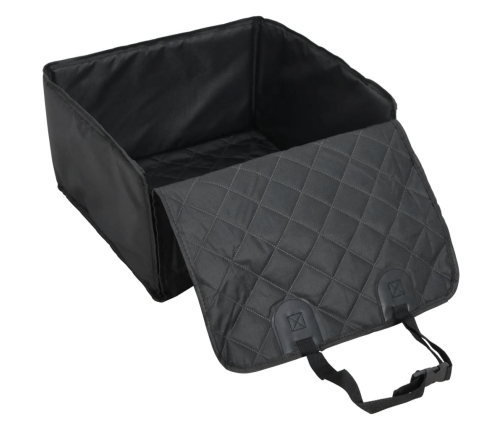 vidaXL suņu autokrēsliņš, melns, 45x45x25/55 cm