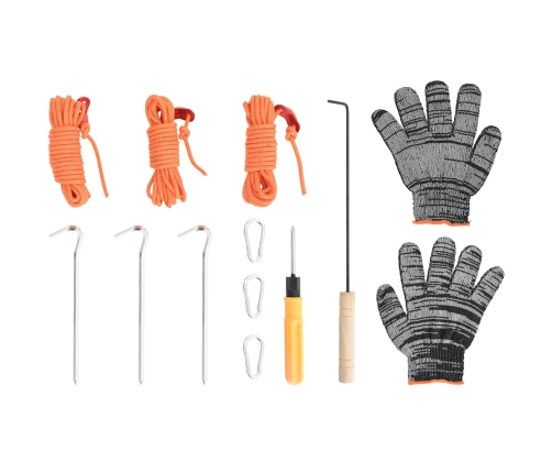 Telts Malkas Krāsns, Ar Skursteni Un Salokāmām Kājām, Tērauds Vidaxl