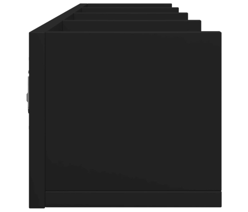 vidaXL sienas skapīši, 2 gab., melni, 99x18x16,5 cm, inženierijas koks