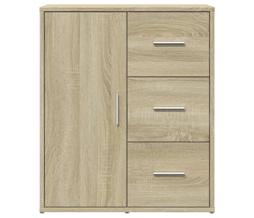 vidaXL kumode, ozolkoka krāsa, 60x31x70 cm, inženierijas koks