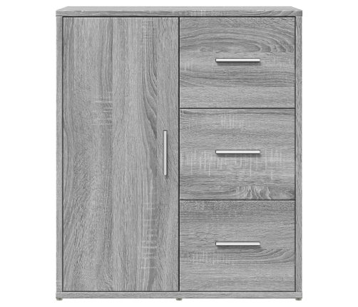 vidaXL kumode, pelēka ozola, 60x31x70 cm, inženierijas koks