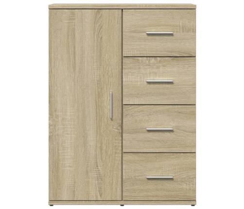 vidaXL kumode, ozolkoka krāsa, 59x39x80 cm, inženierijas koks