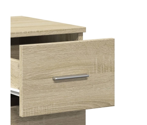 vidaXL kumode, ozolkoka krāsa, 59x39x80 cm, inženierijas koks