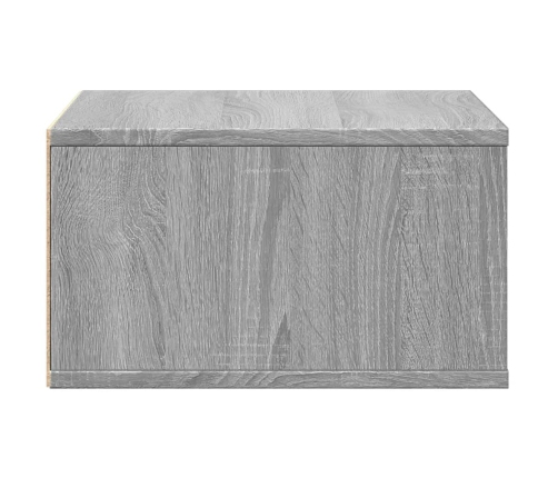 vidaXL printera statīvs, pelēks, 49x40x22,5 cm, inženierijas koks