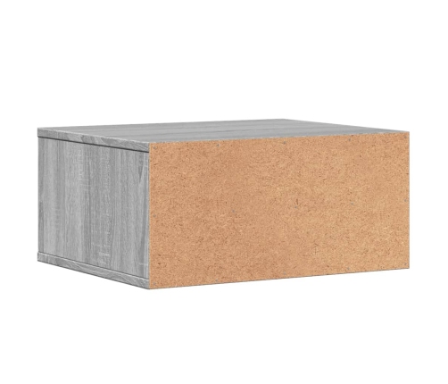 vidaXL printera statīvs, pelēks, 49x40x22,5 cm, inženierijas koks