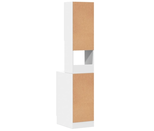 vidaXL virtuves skapītis, balts, 35x50x180 cm, inženierijas koks