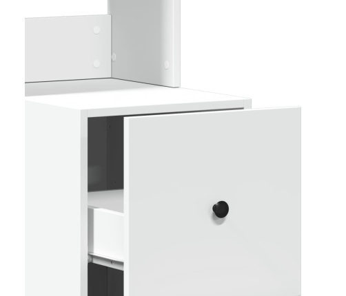 vidaXL virtuves skapītis, balts, 35x50x180 cm, inženierijas koks