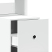vidaXL virtuves skapītis, balts, 35x50x180 cm, inženierijas koks