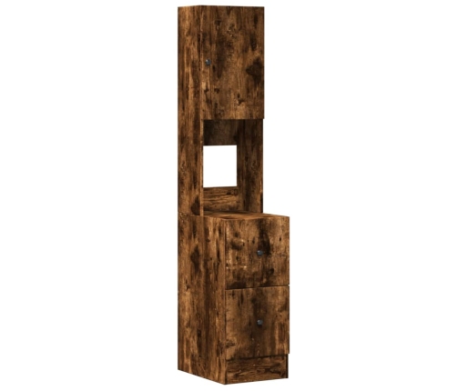 Virtuves Skapītis, Ozola, 35X50X180 Cm, Inženierijas Koks Vidaxl