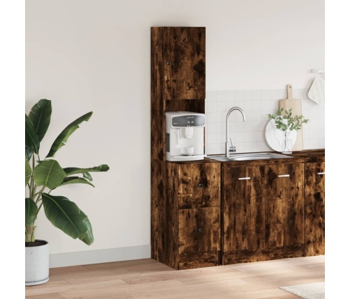 Virtuves Skapītis, Ozola, 35X50X180 Cm, Inženierijas Koks Vidaxl