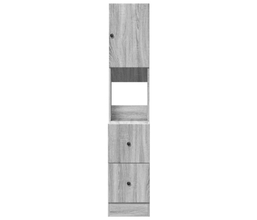 Virtuves Skapītis, Pelēks, 35X50X180 Cm, Inženierijas Koks Vidaxl