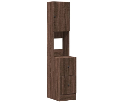 vidaXL virtuves skapītis, ozola, 35x50x180 cm, inženierijas koks