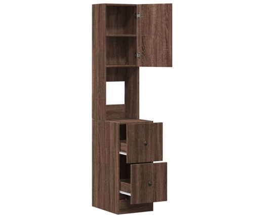 vidaXL virtuves skapītis, ozola, 35x50x180 cm, inženierijas koks