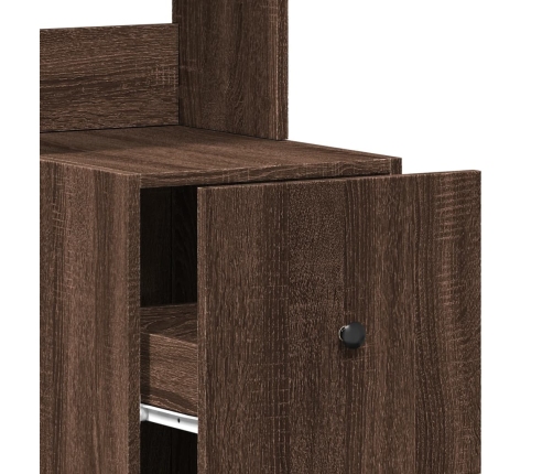 vidaXL virtuves skapītis, ozola, 35x50x180 cm, inženierijas koks