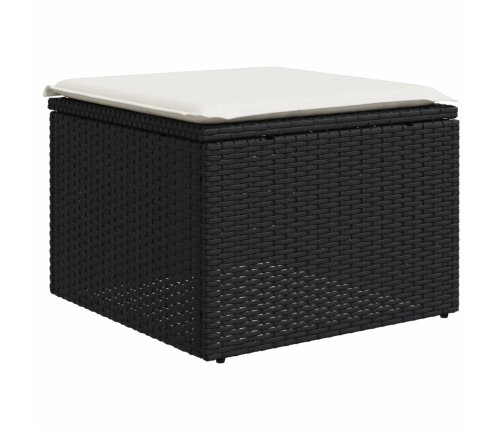 vidaXL 12-daļīgs dārza dīvānu komplekts, matrači, melna PE rotangpalma