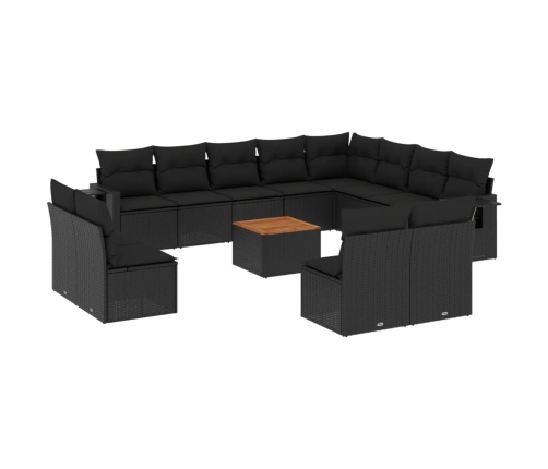 13-Daļīgs Dārza Dīvāna Komplekts Ar Matračiem, Pe Rotangpalma Vidaxl