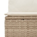13-Daļīgs Dārza Dīvāna Komplekts, Matrači, Bēša Pe Rotangpalma Vidaxl