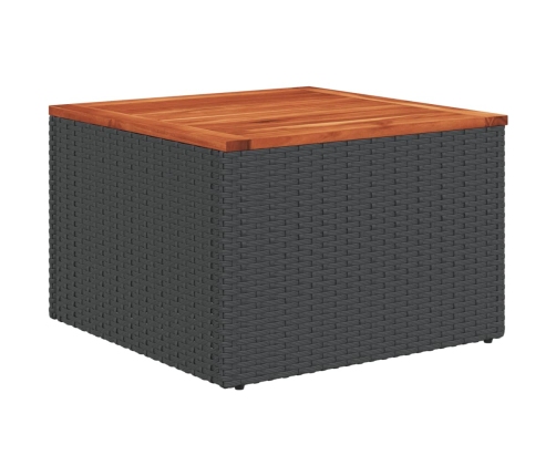 vidaXL 11-daļīgs dārza dīvāna komplekts, matrači, melna PE rotangpalma