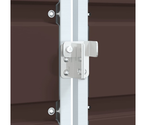 Atkritumu Tvertņu Novietne, Brūna, 144X81X113 Cm, Tērauds Vidaxl