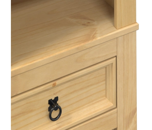 vidaXL vīna plaukts Corona, 56x35x120 cm, priedes masīvkoks