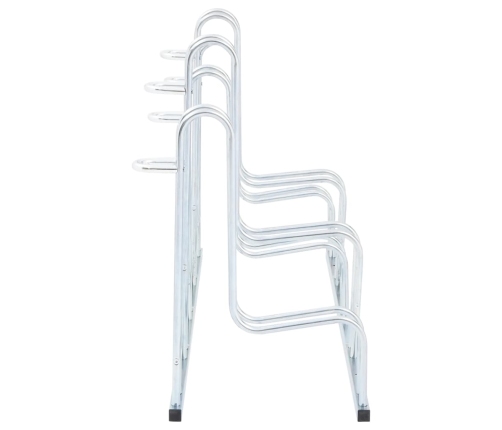 vidaXL velosipēdu statīvs, 5 velosipēdiem, cinkots tērauds