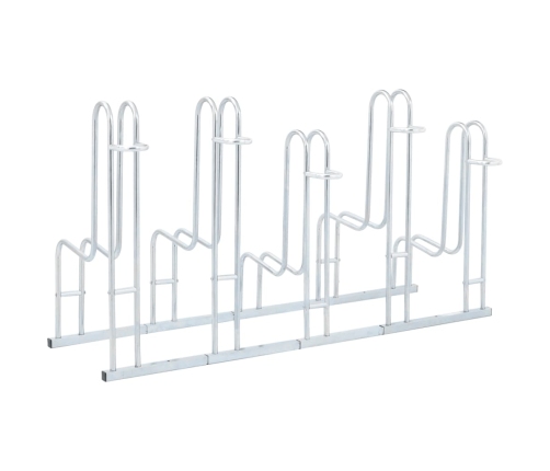 vidaXL velosipēdu statīvs, 5 velosipēdiem, cinkots tērauds
